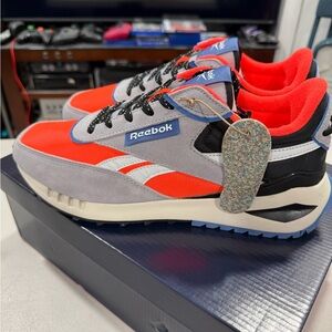 Reebok Forte Racer Men's Orange and Gray Sneakers Size 10 US